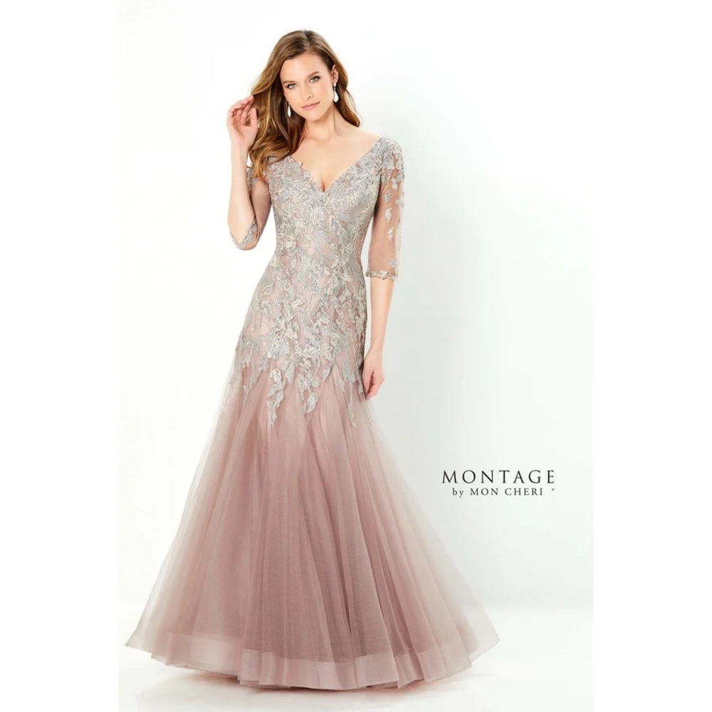 Mon Cheri Montage 220936 Mother Of The Bride Dress, Size 14